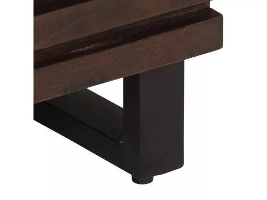 Buffet marron 40x34x75 cm bois massif de manguier