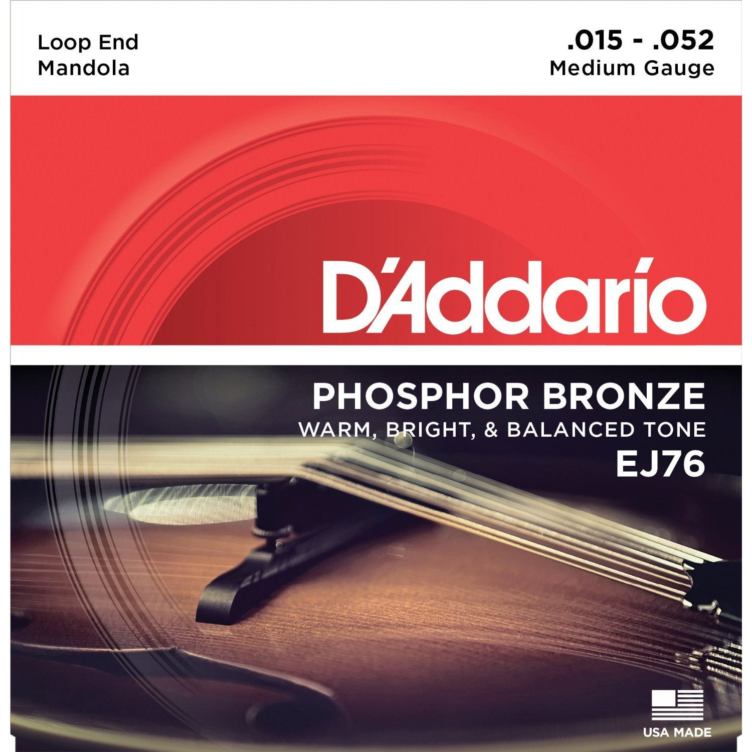 D'Addario EJ76 snarenset voor mandola