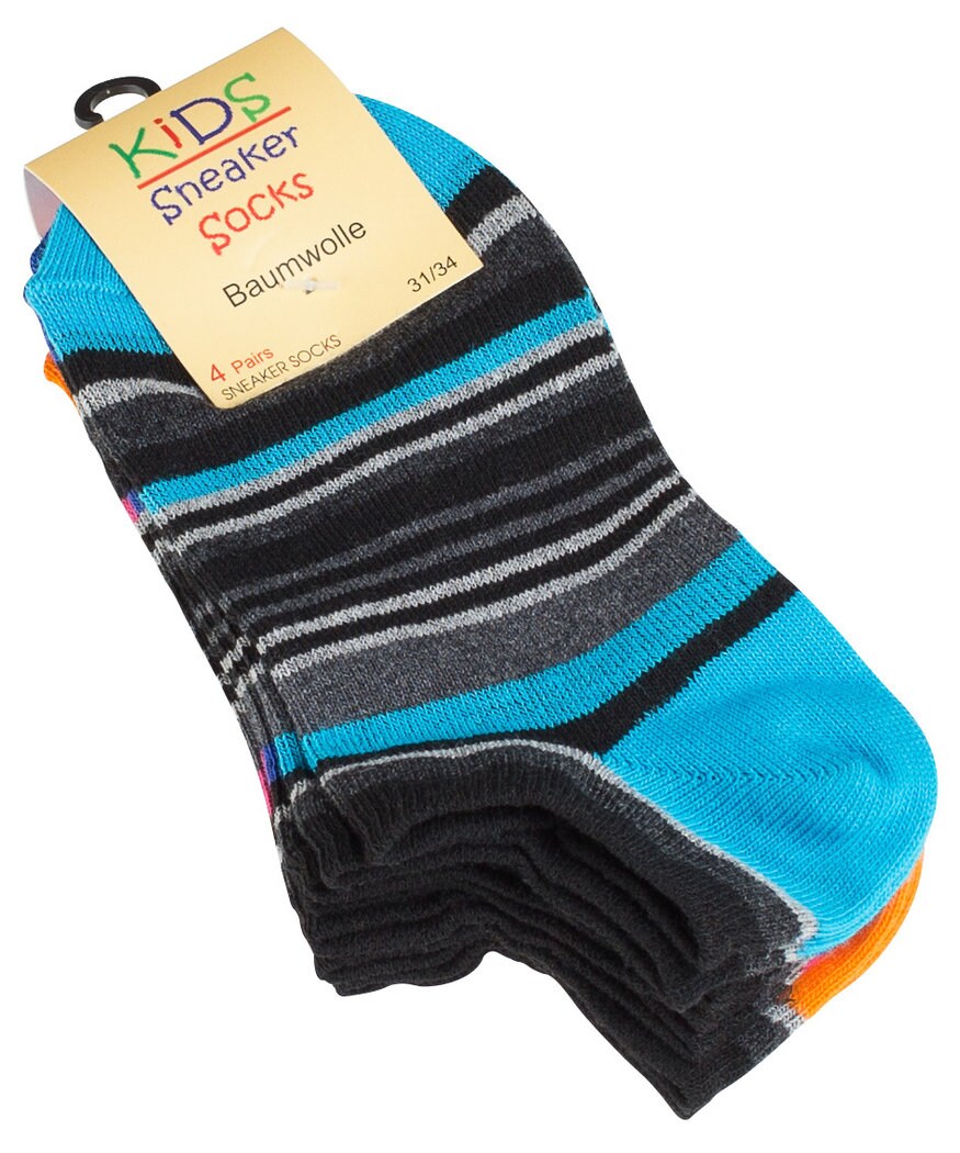 Yenita® Kinder Sneaker Socken 8 Paar, mit Ringel