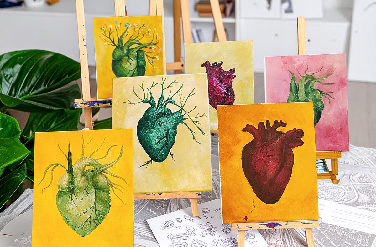Drink & Paint mit Spachtelmasse Düsseldorf