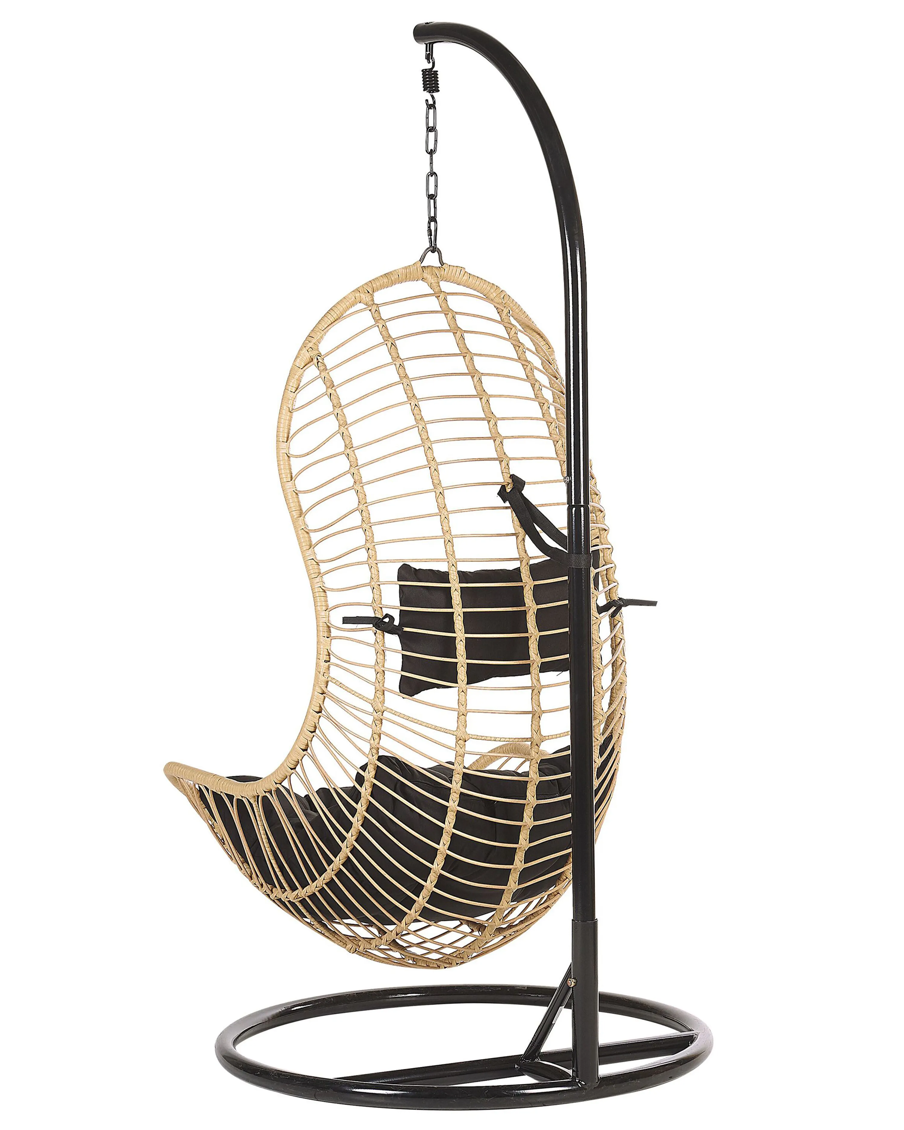 Hangstoel met standaard PINETO PE rotan Natuurlijk