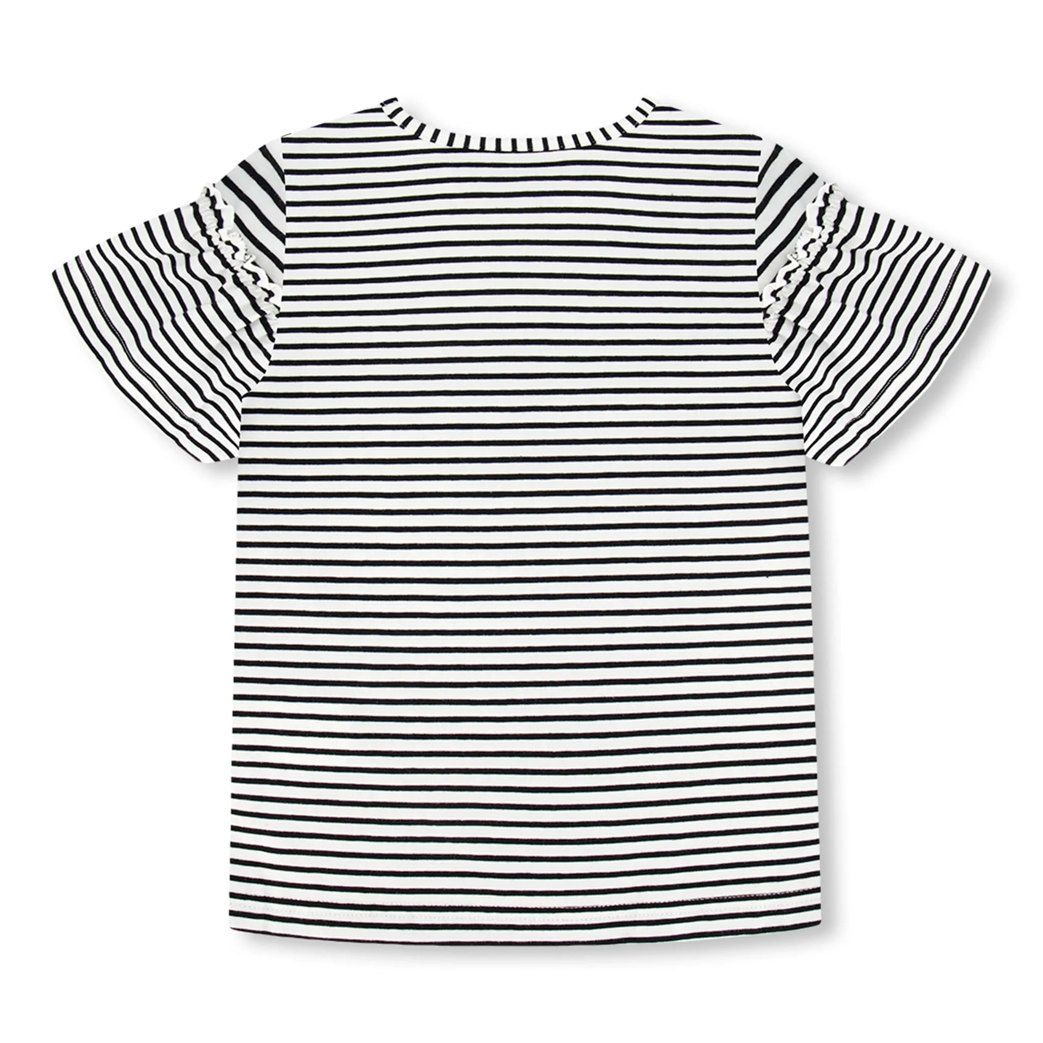 Deux par Deux T-shirt Rayé Fraise 7-10ans