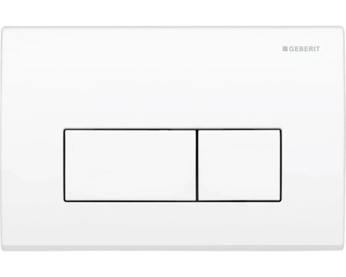 GEBERIT Kappa 50 bedieningsplaat, glanzend wit / drukknop, glanzend wit 115.260.11.1