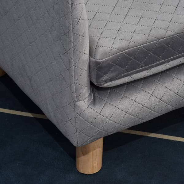 Hundesofa Velvet Touch Pet Sofa For Små Hunder Opptil 8 Kg, Med Treben, Grå, 64X45X36Cm