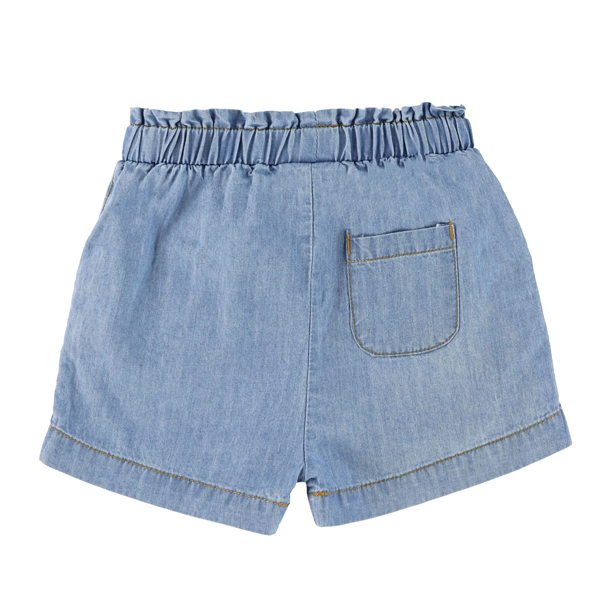 Chat Botté Short Denim Jardin 3-24mois