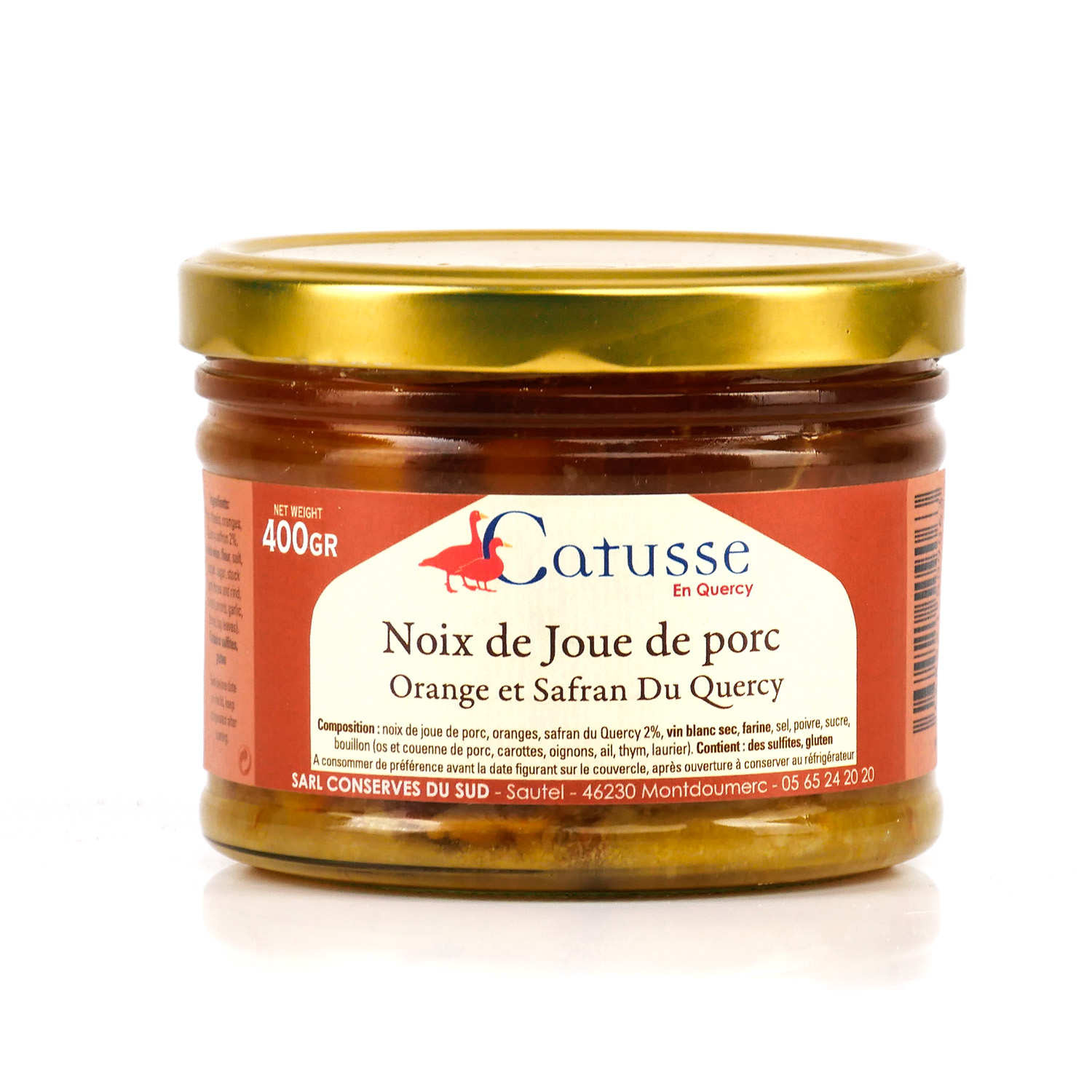 Noix de joue de porc, oranges et safran du Quercy