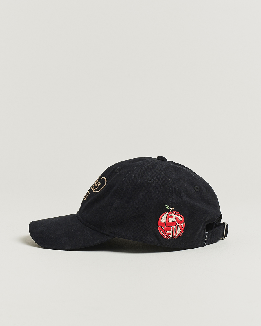 Les Deux Orchard Dad Cap Black