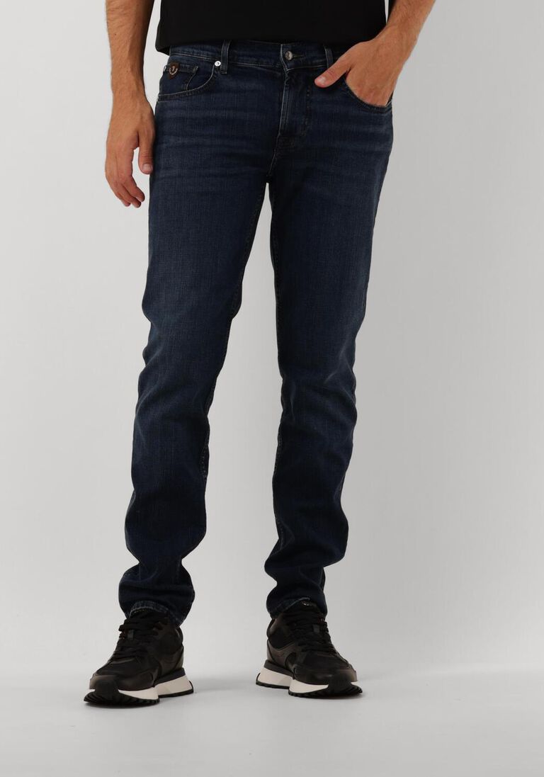 donkerblauwe 7 for all mankind slim fit jeans slimmy tapered special editon stretch tek comma