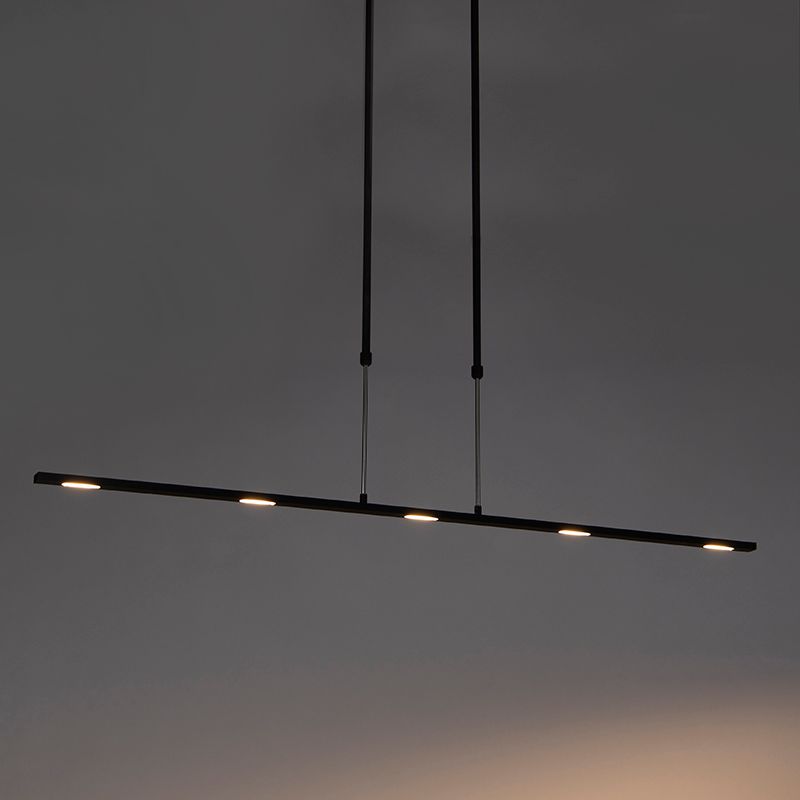 Moderne hanglamp zwart incl LED dimbaar - Bold