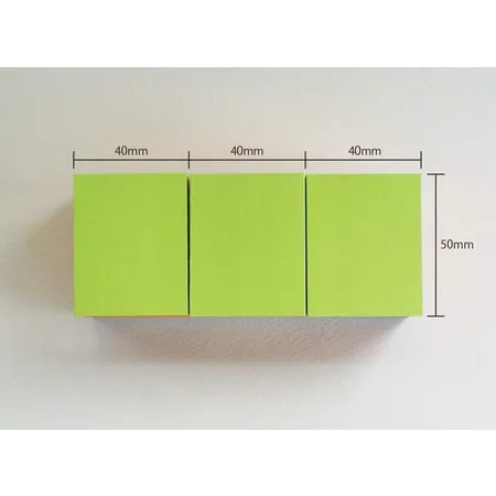 Glorex Haftnotiz SpringMix 12er 50x40 mm, je 100 Blatt