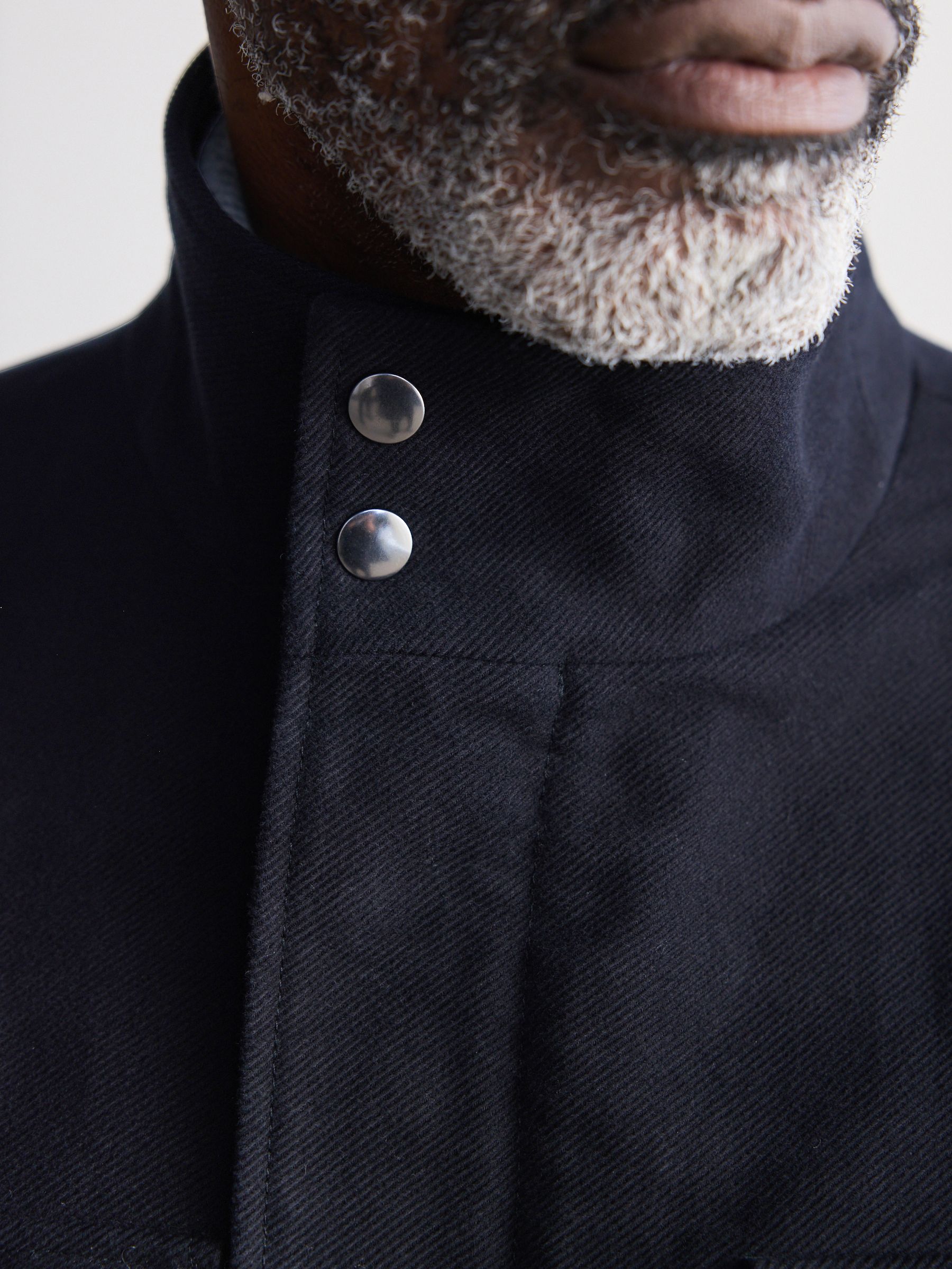Donkerblauw - Signature Twill Moleskin gewatteerde jas met vier zakken