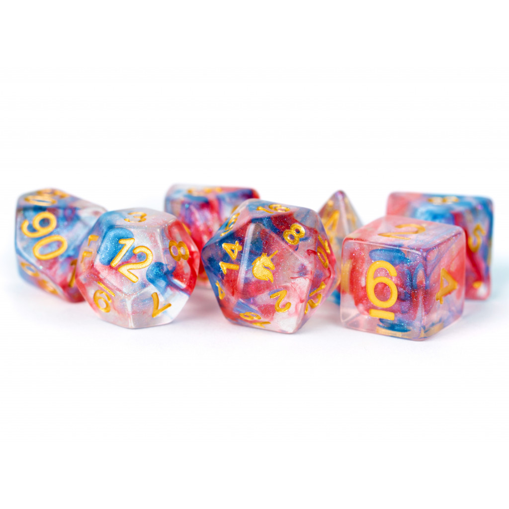 Set de 7 Dés JDR - Licorne