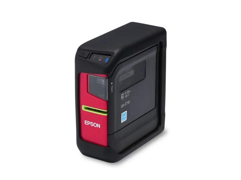 Epson LabelWorks LW-Z710 - Etikettemaskine - S/H - termo transfer - Rulle (2,4 cm) - 180 dpi - op til 15 mm/sek. - USB, Bluetooth - skærer - sort, bleg grå