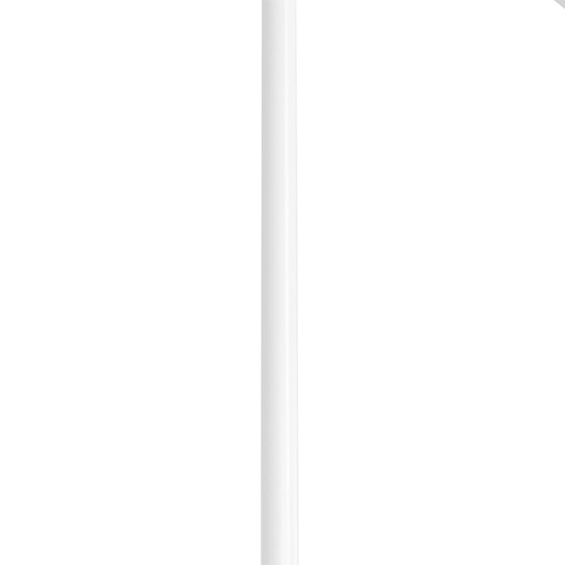 Landelijke vloerlamp wit met rotan - Sam