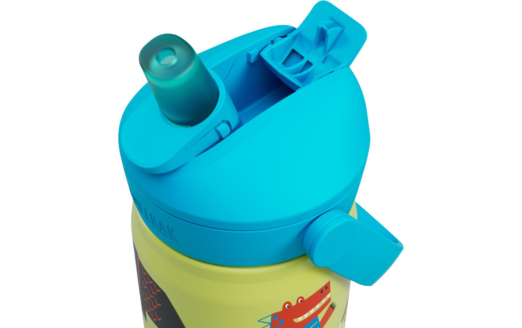 Trinkflasche Thrive Flip Straw Kids V.I. dino jam 400 mlFlasche aus Tritan für Kinder