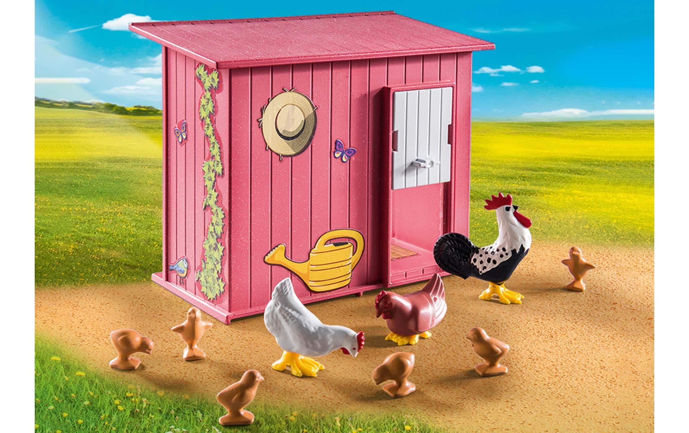 Country Hühner mit Küken 71308Bauernhof-Spielset