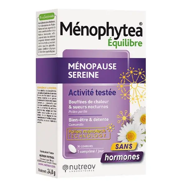Nutreov Menophytea Menopause Sereine - Boite 30 comprimés