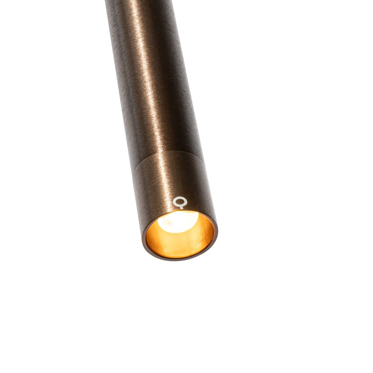 Moderne hanglamp donkerbrons voor railsysteem 1-fase  - Iconic Frini