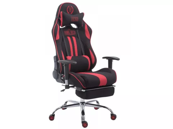 Chaise de bureau - Tissu - Noir / Rouge - Limit