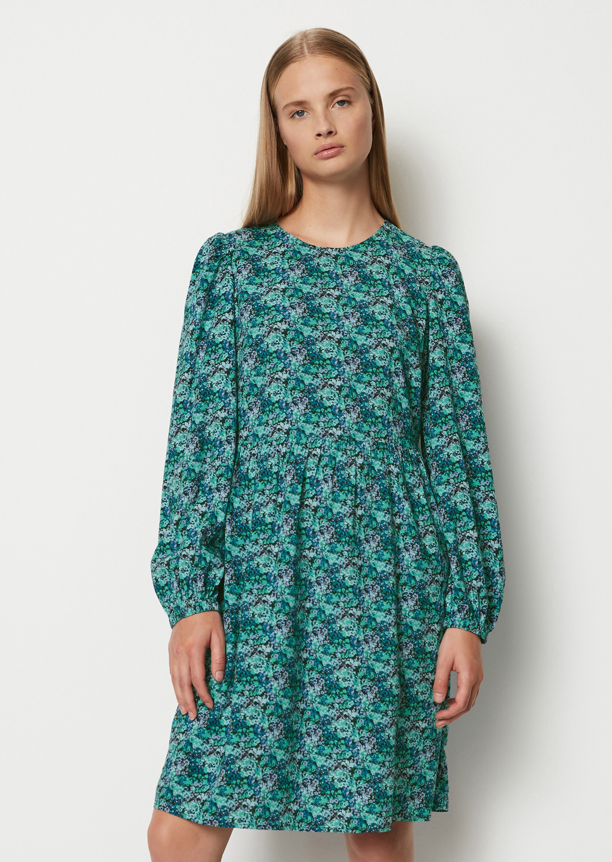 Kurzes Print-Kleid regularaus LENZING™ ECOVERO™