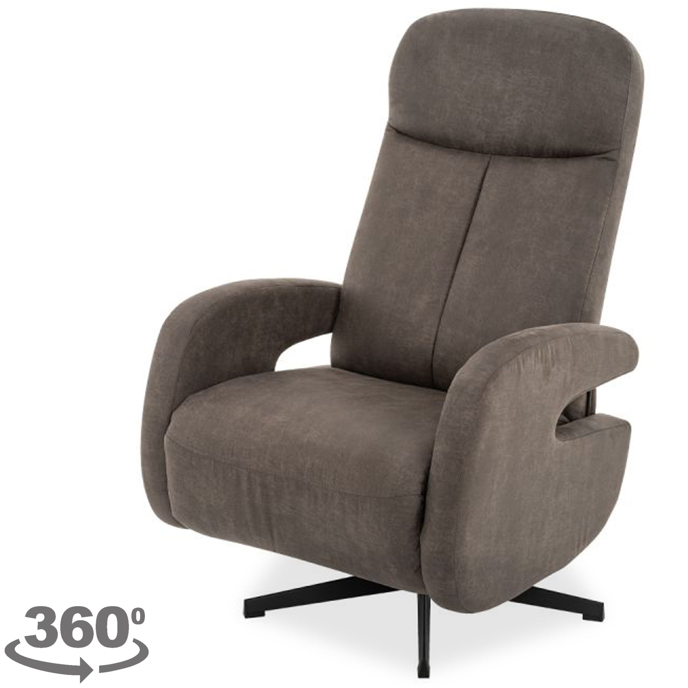 Relaxfauteuil Antraciet CM-55.043 Esbjerg B68 x D84 x H114 cm