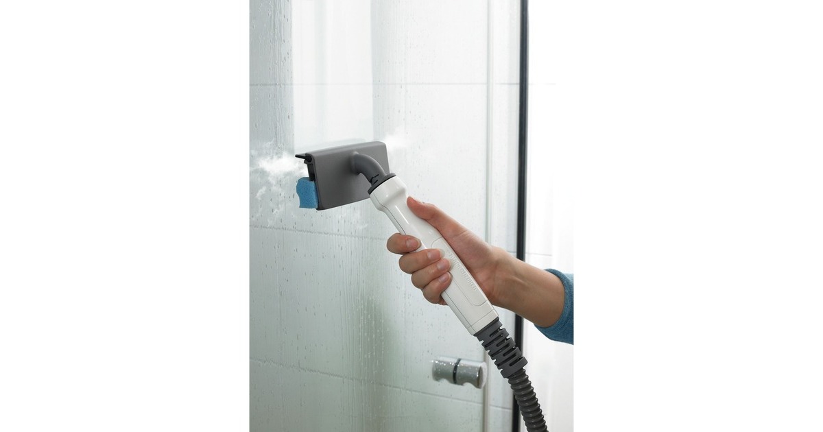 BLACK+DECKERBHSM1615DSM 1600W Steam-mop met SteaMitt, deltavoet en 17 accessoires stoomreiniger  (Wit/donkerpaars)