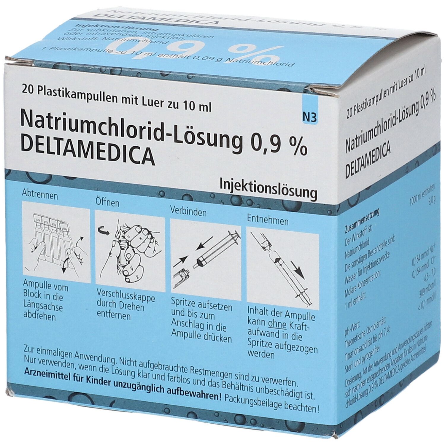 Isotonische Natriumchlorid-Lösung 0,9 % DELTAMEDICA