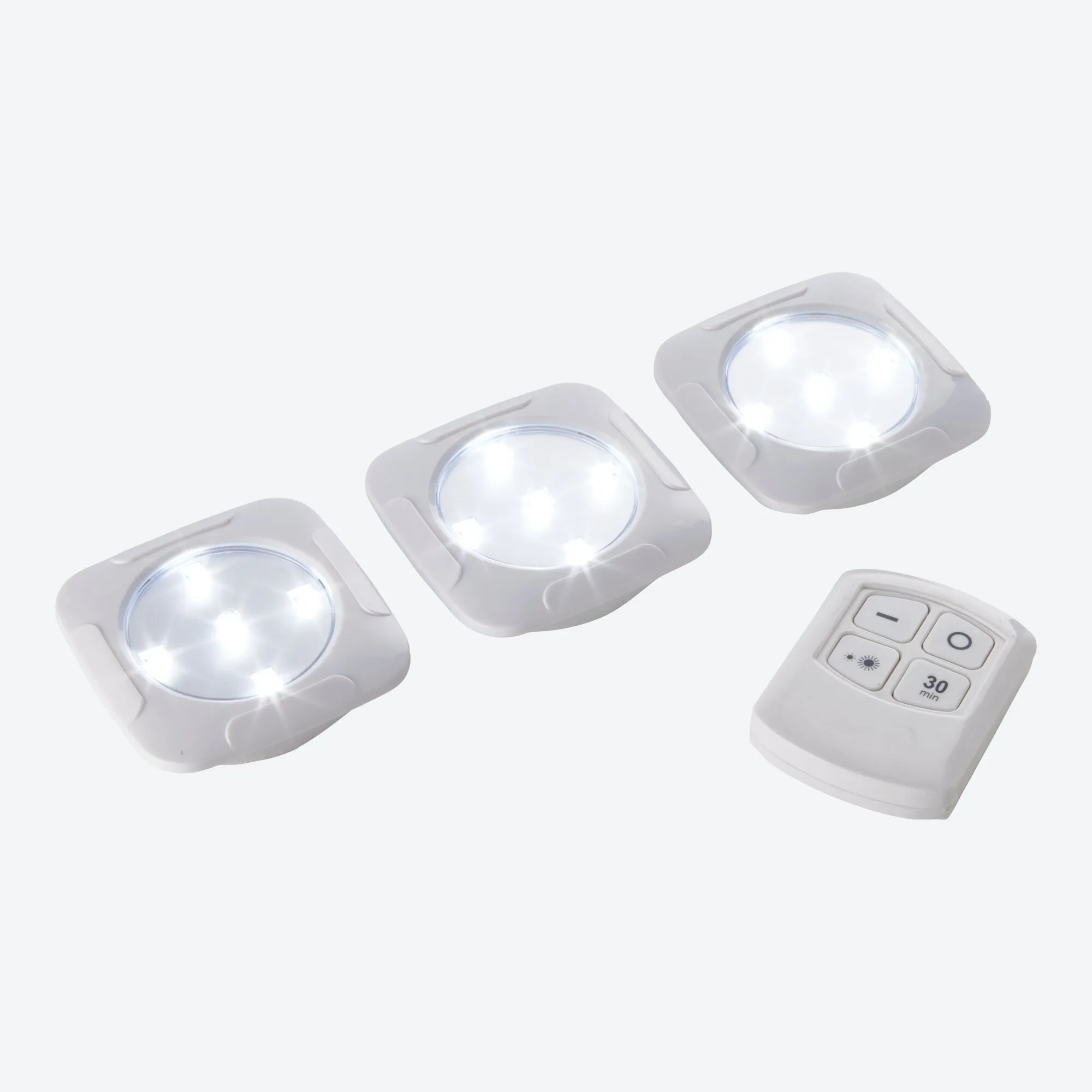 LED-Multifunktionsleuchte mit Fernbedienung, 3er-Pack