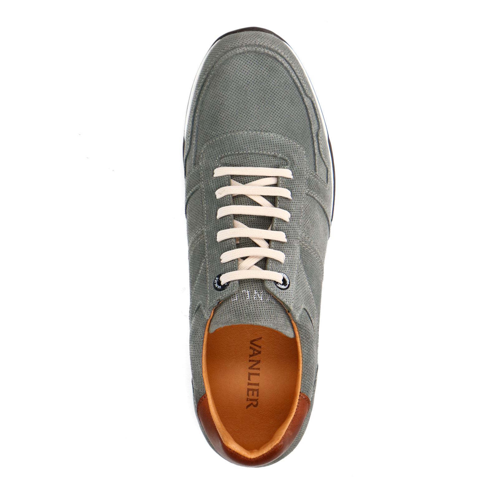 Grijze suède sneakers