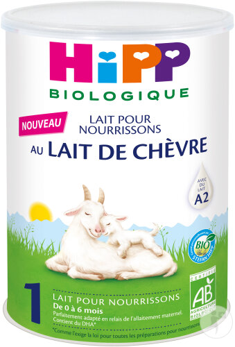 HiPP Biologique 1 Lait Pour Nourrissons Au Lait De Chèvre 0-6 Mois Boîte 400g