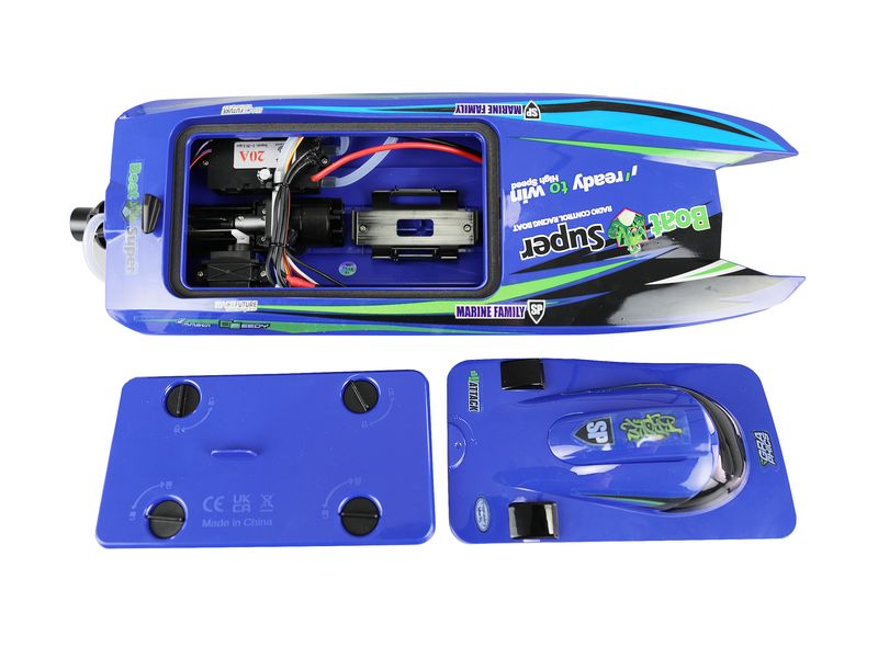 Amewi Katamaran Jetboot Blue Arrow Brushless 400 mm RTR Speedboot Katamaran mit Brushless Jetantrieb
