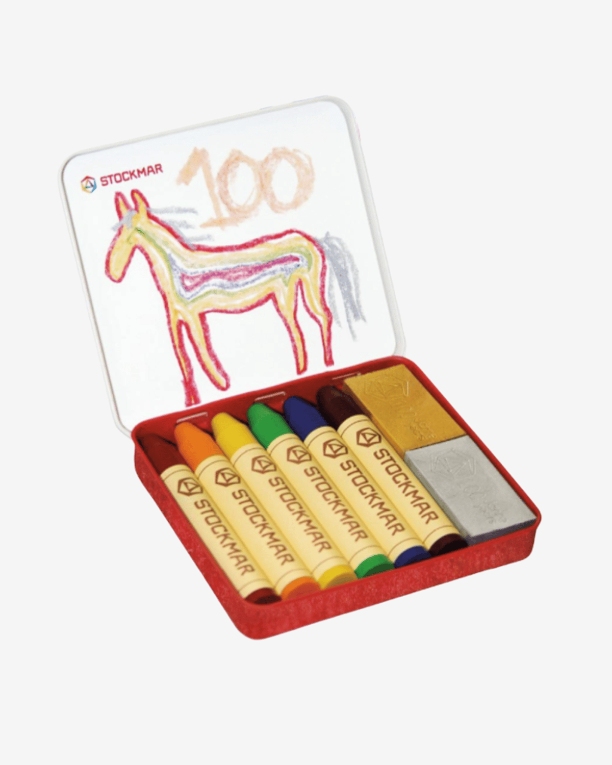 Jubileumssett med 2 Fargeblokker og 6 Fargestifter – Rainbow Edition | Laget med Naturlig Bivoks