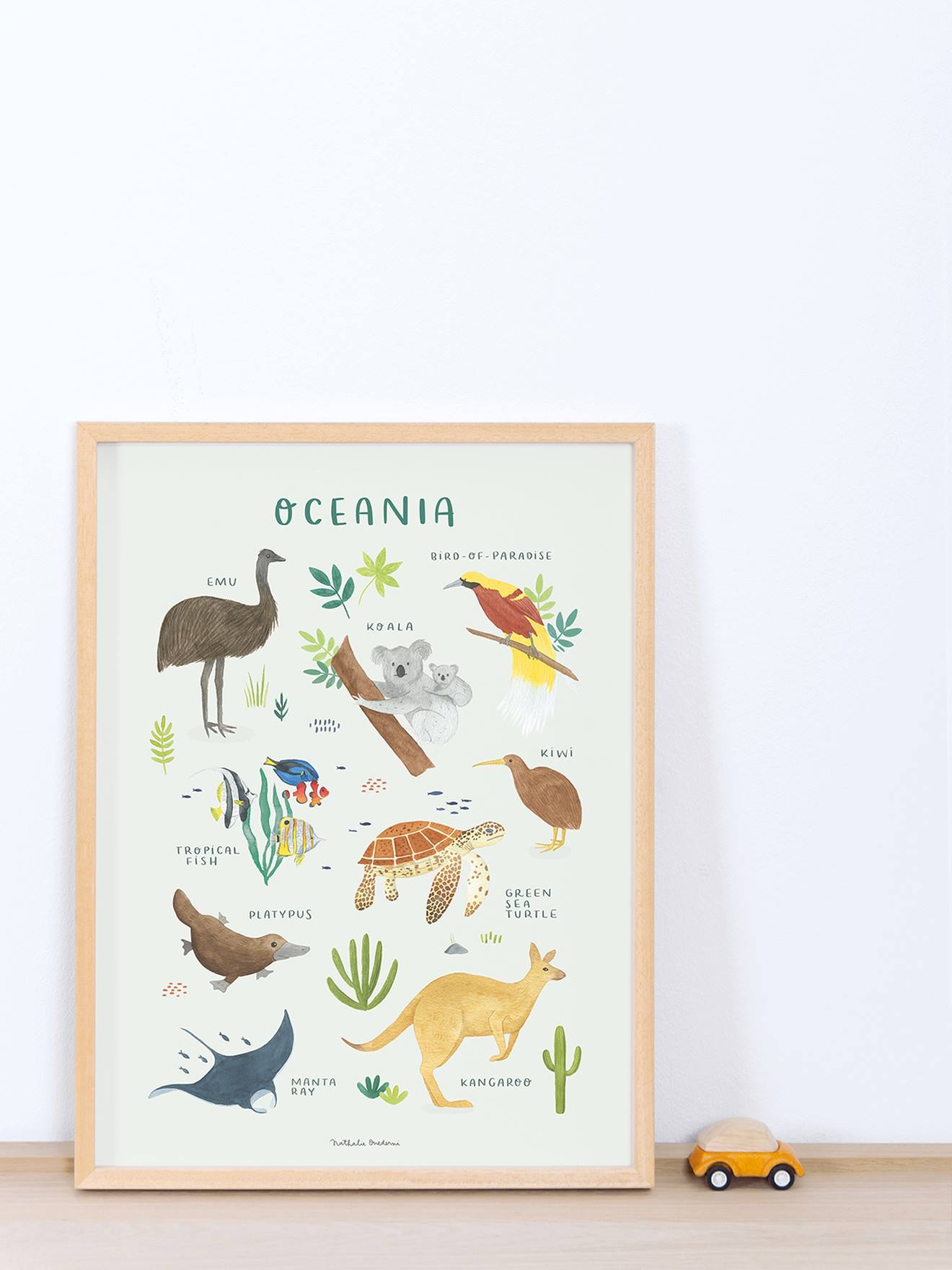 Estampa de animais da Oceania Lilydale LILIPINSO marrom