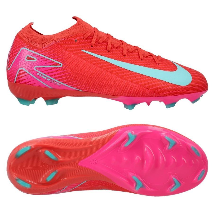 Nike Air Zoom Mercurial Vapor 16 Pro FG Mad Energy - Rouge/Vert Enfant