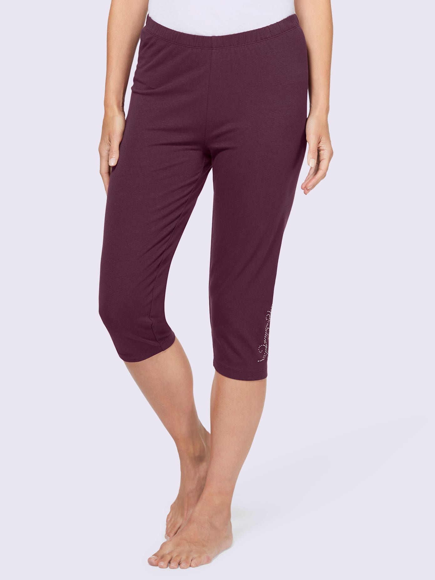 Legging court jersey fin