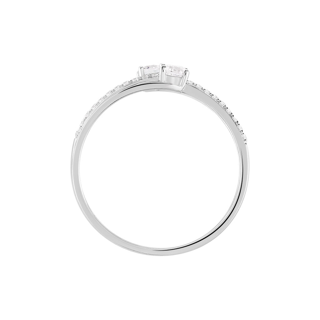 Bague Clarina Or Blanc Oxyde De Zirconium