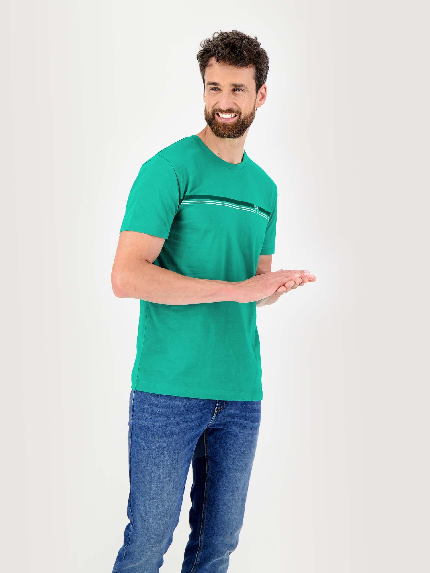 Tee Shirt Homme Manches Courtes Coton Biologique Vert