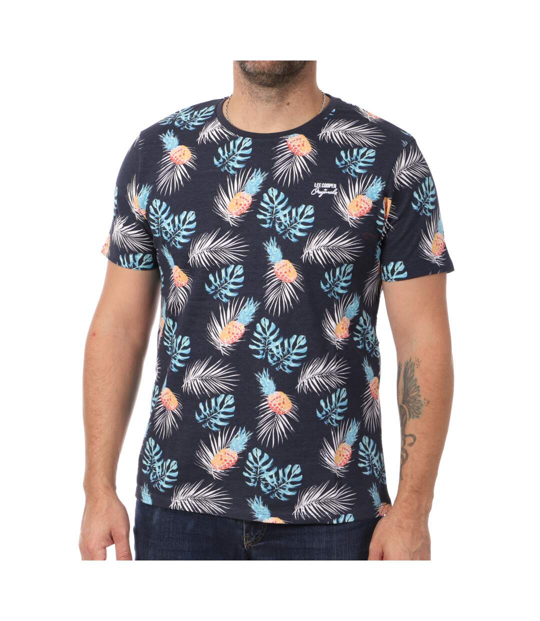 T-shirt Marine Homme Lee Cooper Oterik