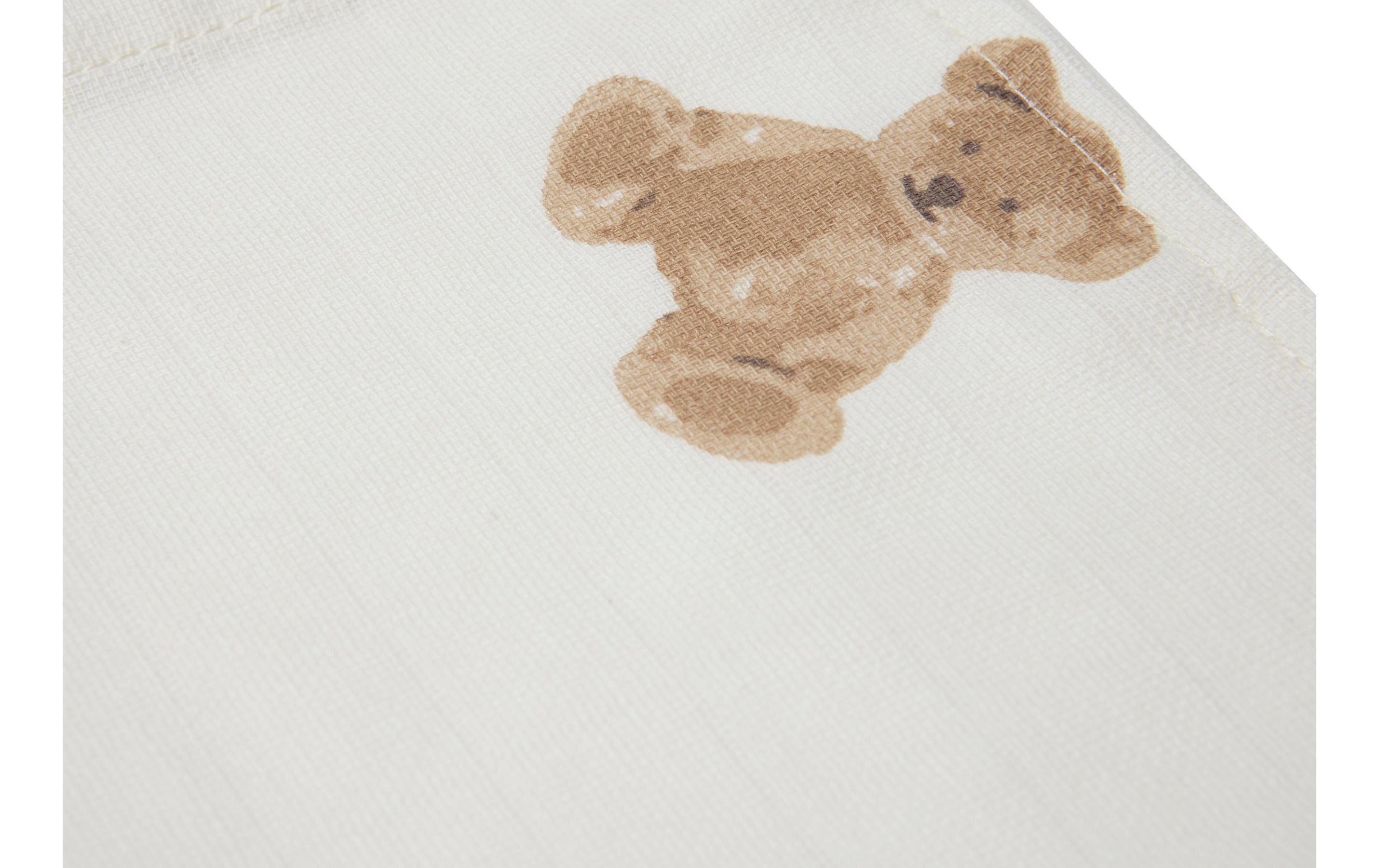 Mulltuch Nuscheli 3er Set Teddy Bear 31 x 31 cmMehrzweck-Spucktücher aus Musselin