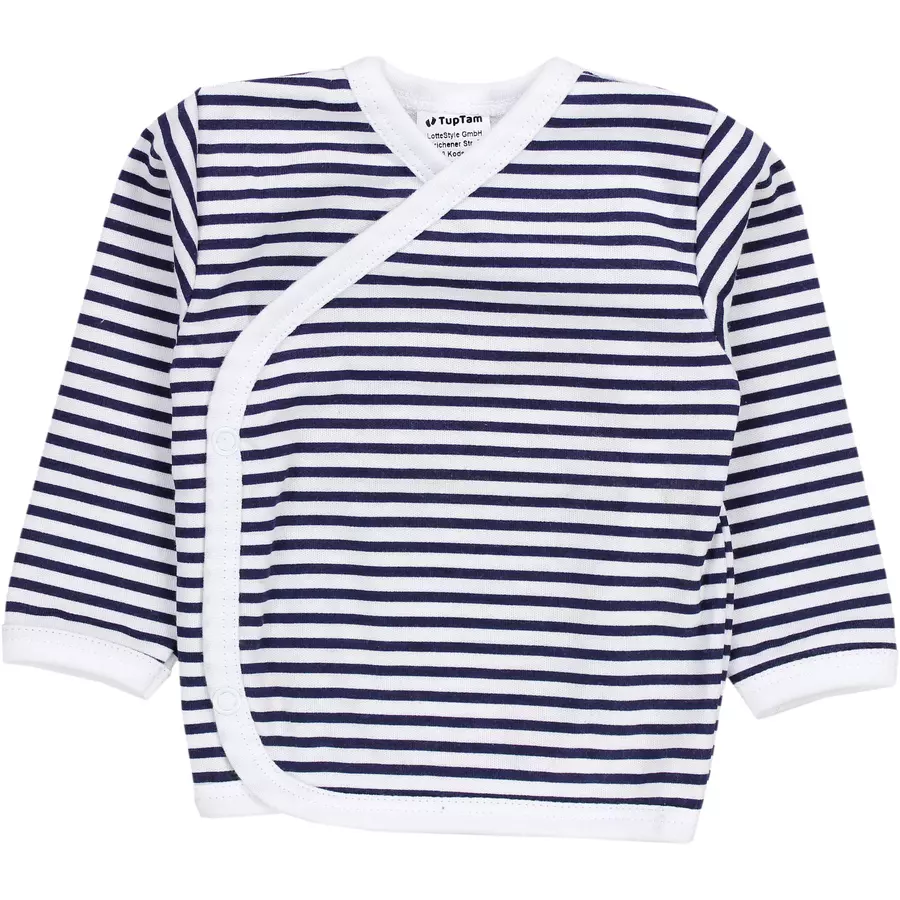TupTam Baby Langarm Wickelshirt 5er Set grauweiß