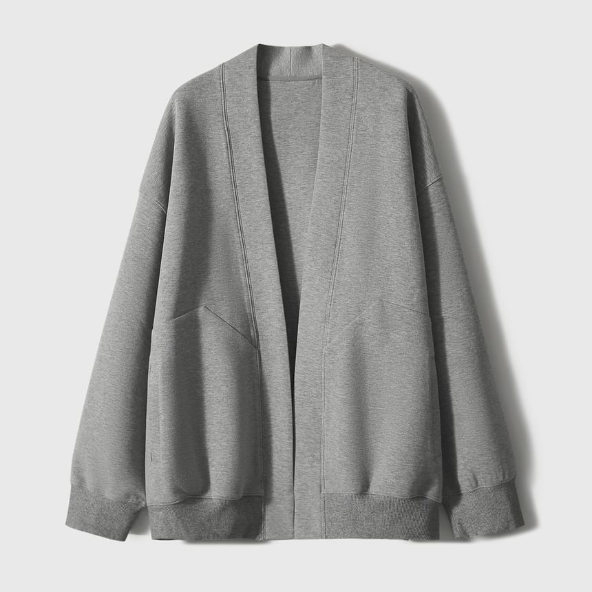Jeonseon - Effen vest met open voorkant