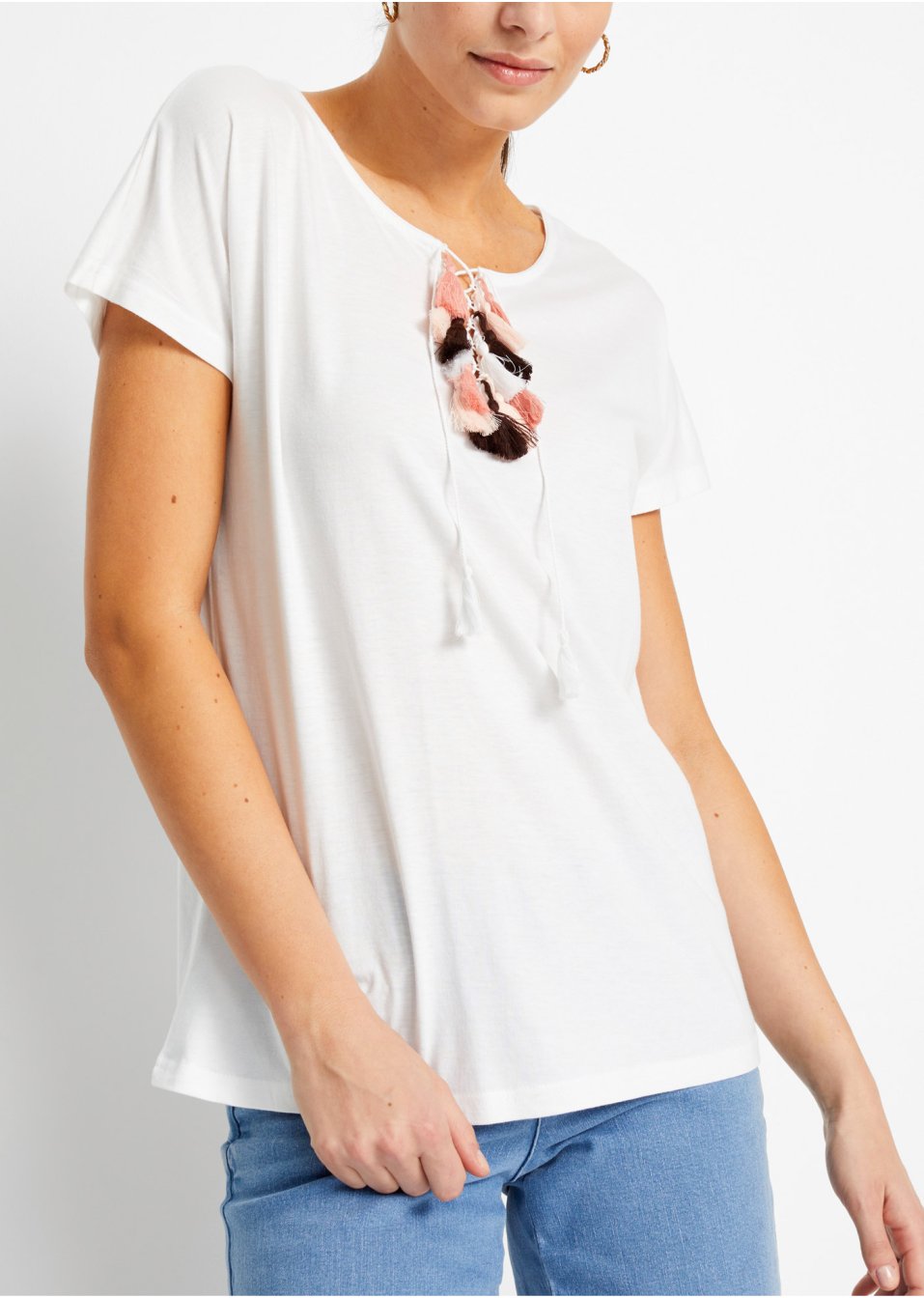 T-shirt avec laçage