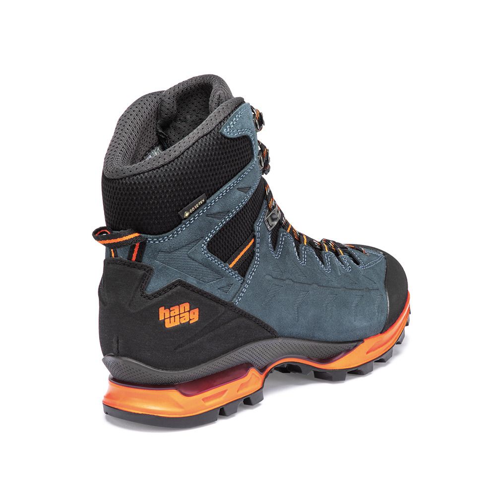 Hanwag MAKRA TREK GTX - Chaussures randonné Homme steel/orange