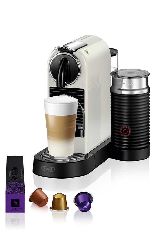 NESPRESSO® CitiZ&milk kaffemaskine fra DeLonghi, Hvid