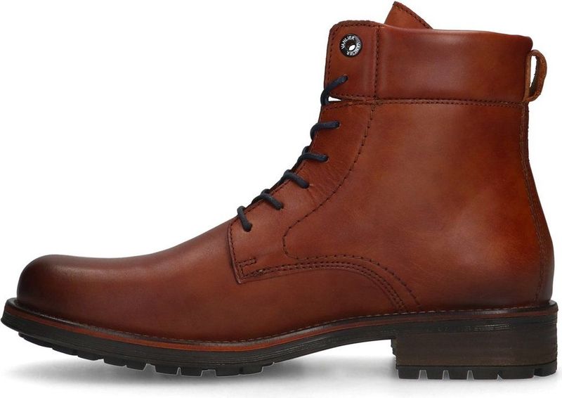 Van Lier - Heren - Cognac leren veterboots