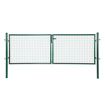 Giardino dubbele tuinpoort groen verzinkt 175 x 300 cm (2 x 150 cm)