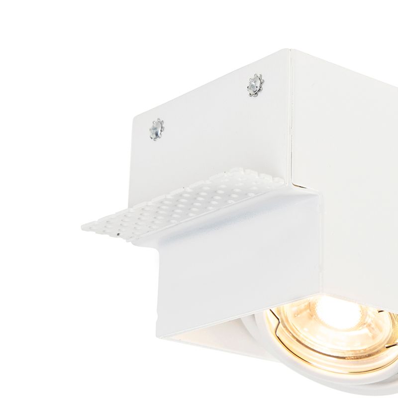 Inbouwspot wit draai- en kantelbaar trimless 3-lichts - Oneon