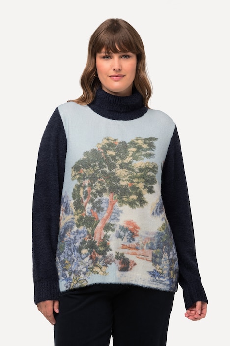 Pullover, Landschaft,  Rollkragen, Langarm