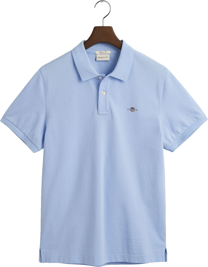 Gant REG SHIELD SS PIQUE POLO Capri blue