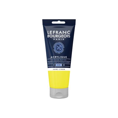 Lefranc Bourgeois - Peinture acrylique - jaune citron - 80 ml